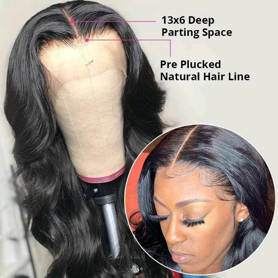 250% Density Body Wave HD Lace Wigs Bleached Knots -West